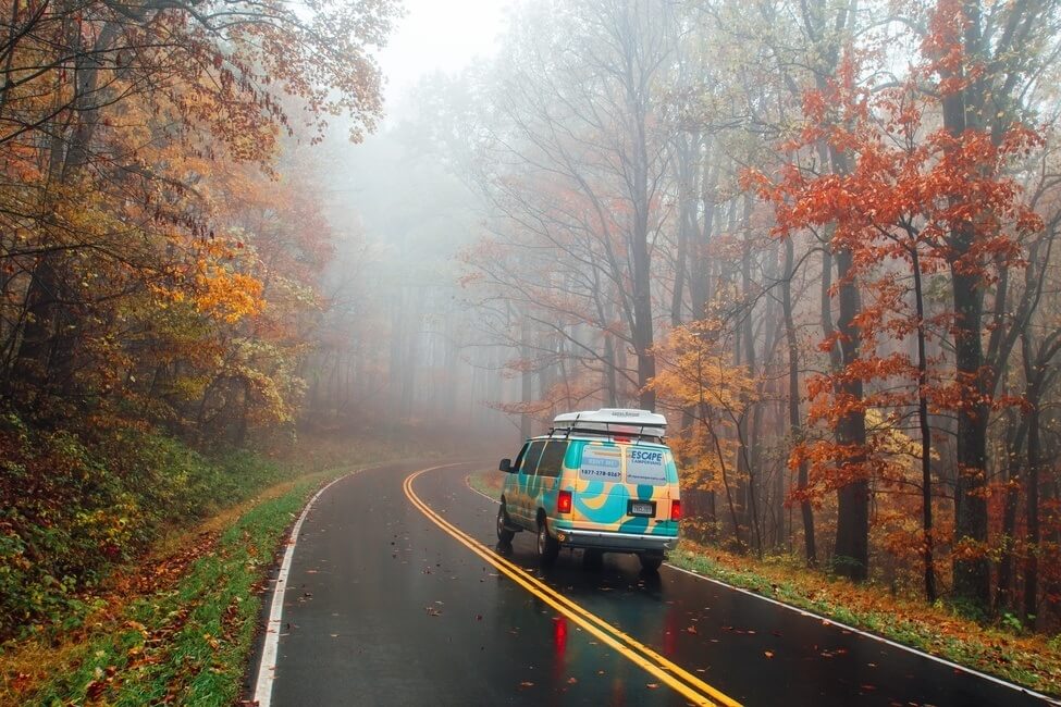 Shenandoah Fall Road Trip Campervan