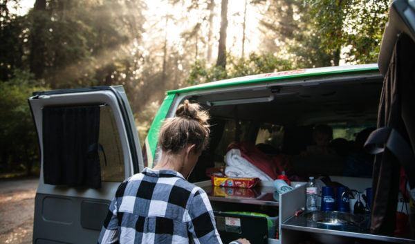 Breakfast Campervan Kitchen