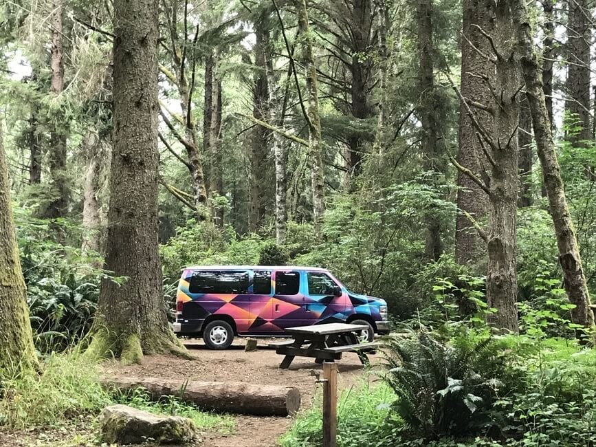 Oregon campervan road trip