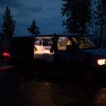 Yosemite Campervan Camping at Night