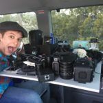 Camera gear for a campervan trip