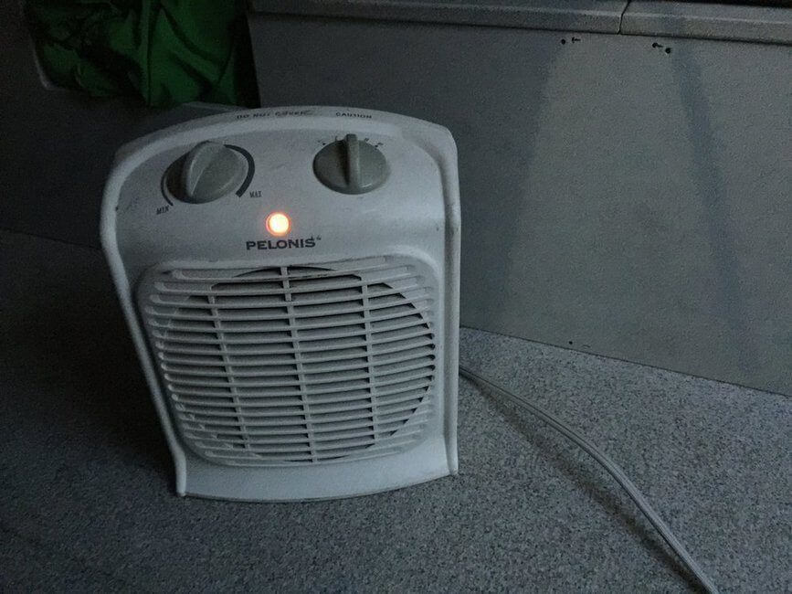 heater for the campervan in winter