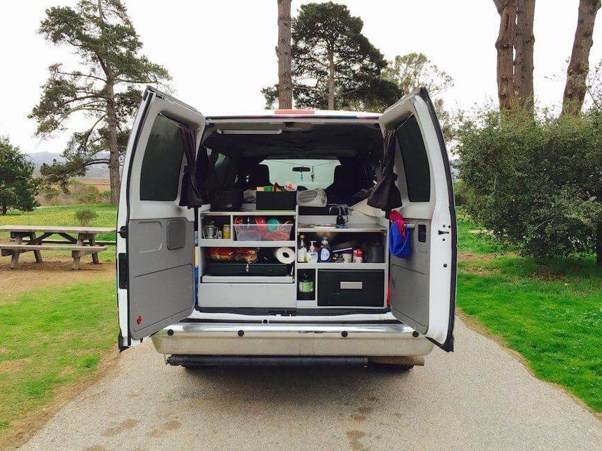 campervan kitchen organization