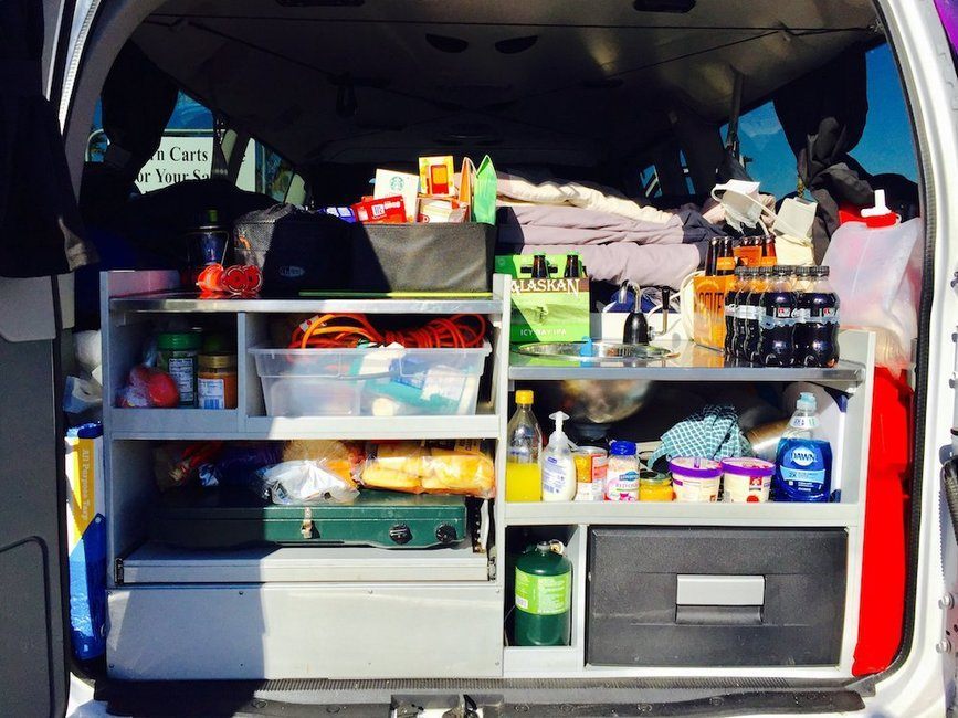 campervan kitchen organization