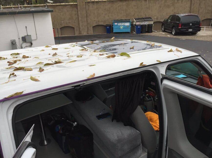 Solar power campervan roof