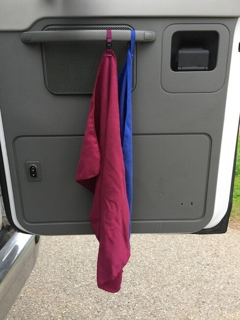 campervan cooking tips quick drying microfiber towels