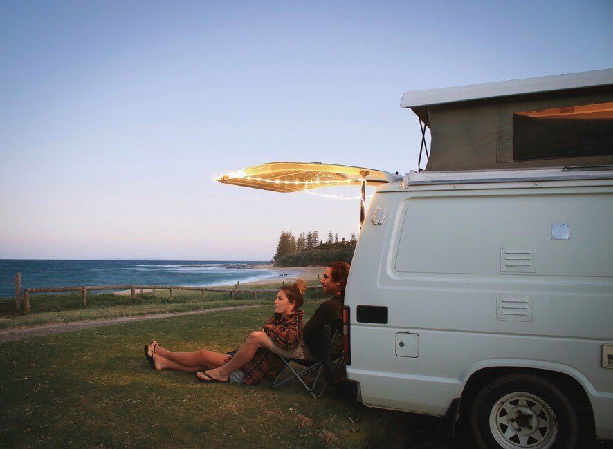 Vanlife Campervan Couple Australia Beach