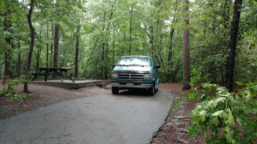 Big Blue campervan road trip South Carolina