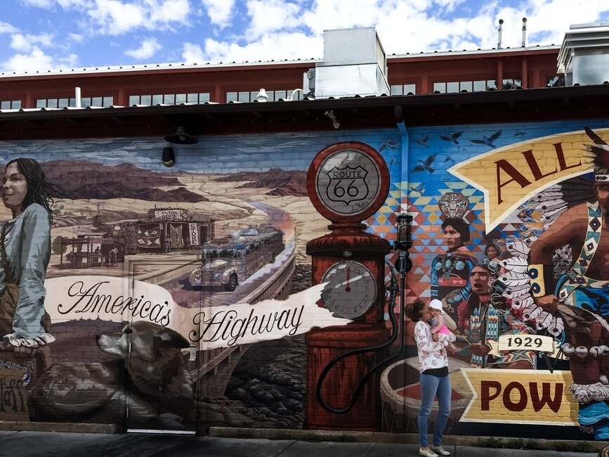Route 66 Mural Flagstaff Arizona