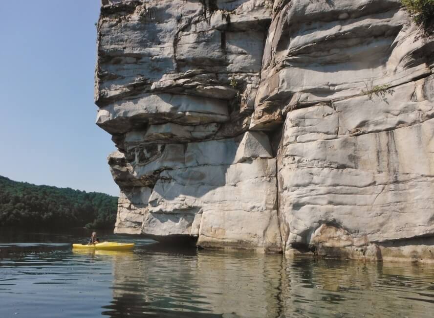 Kayaking Summersville Lake West Virginia