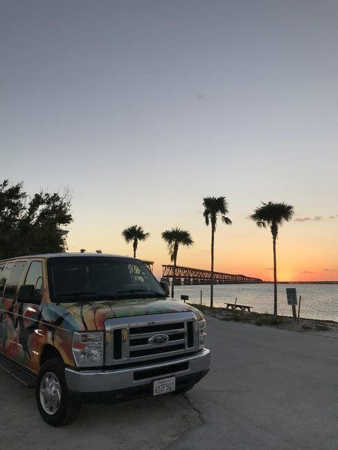 Bahia Honda Sunset with Campervan