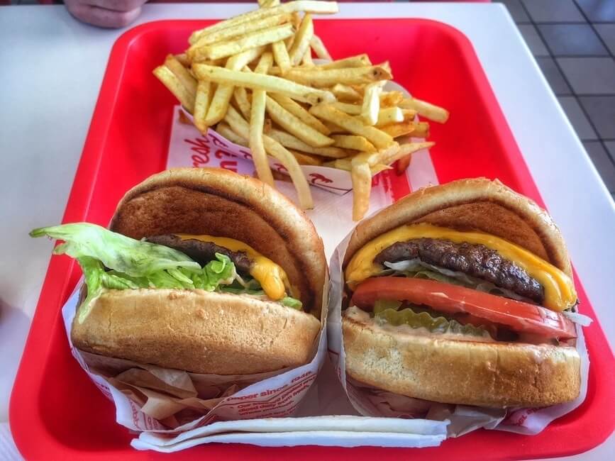 In-N-Out Burger California on road trip