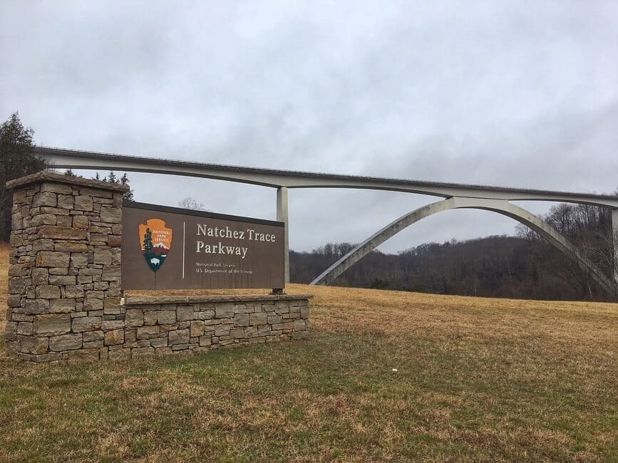 Natchez Trace Parkway Nashville Tennessee Sign