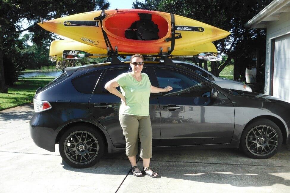 Subaru with Kayaks