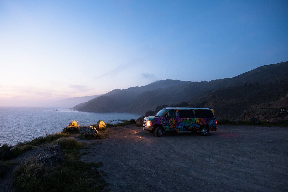 Big Sur Highway 1 Road Trip Campervan