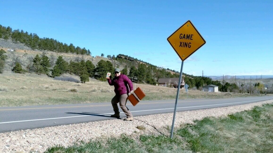 Game Crossing Sign Wyoming