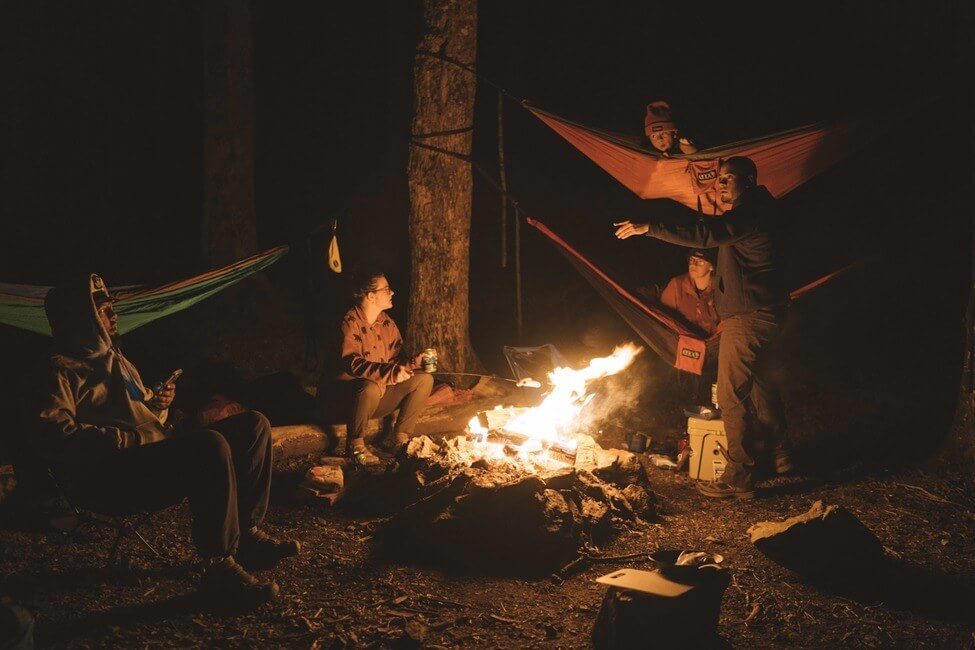 Hammocks Around the Campfire North Georgia