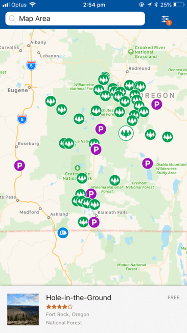 Campendium Free Camping Map