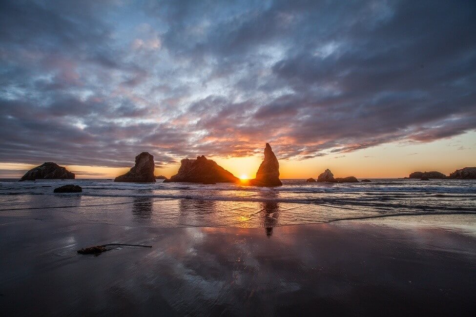 Bandon Beach Oregon Coast Sunset