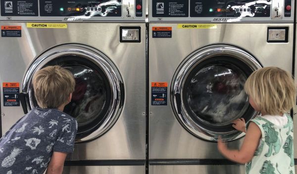 Doing Laundry on a Campervan Road Trip with Kids