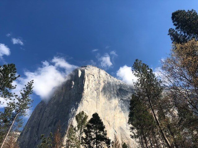 El Capitan Yosemite view from meadow