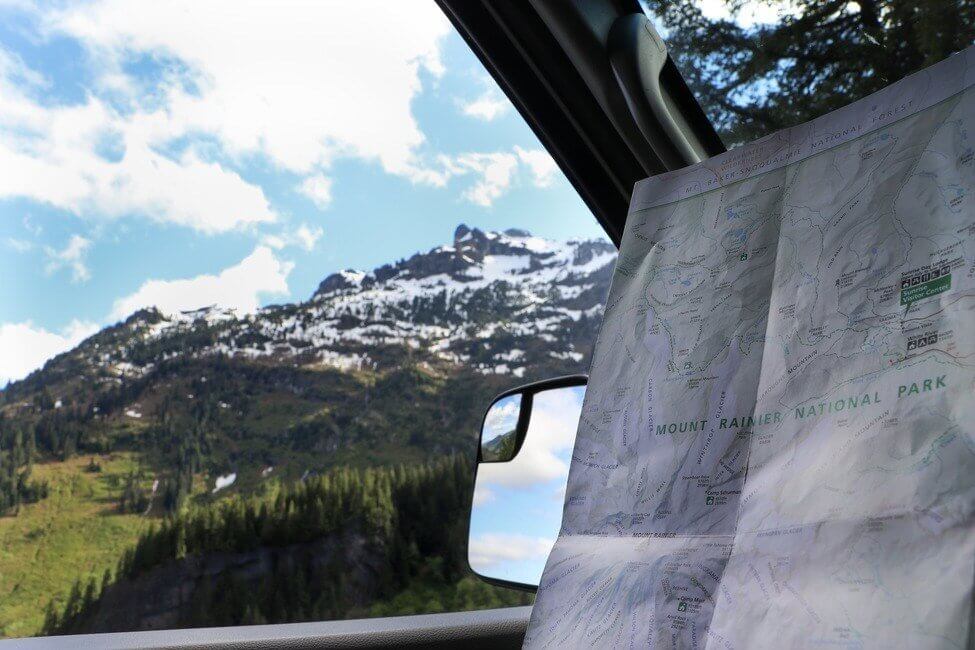 Mt Rainier National Park Map