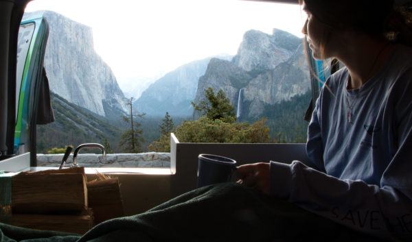 Yosemite Tunnel View from the Campervan