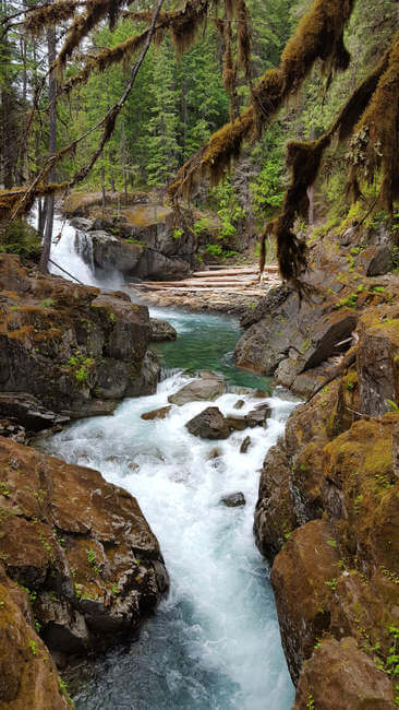 Mt Rainier National Park, Washington waterfall