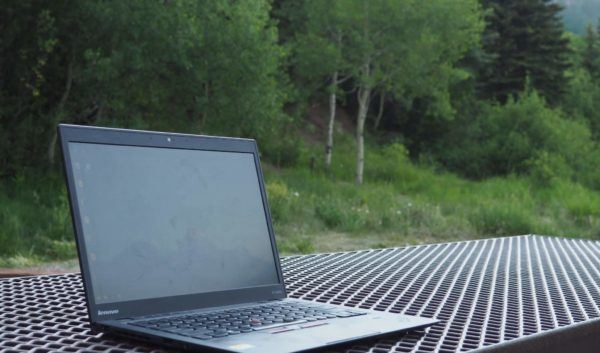Digital Nomad Working Remote Travel Laptop