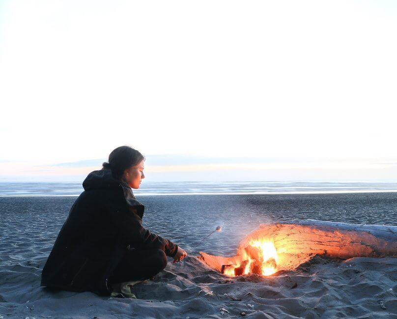 Kalaloch Beach Campfire Olympic National Park Washington