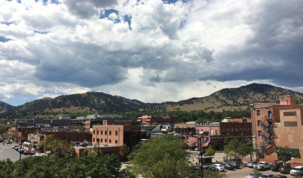 View over downtown Boulder, Colorado