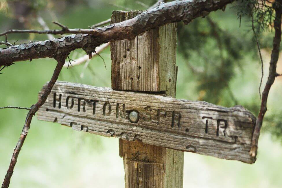 Horton Creek Trail Sign Payson Arizona