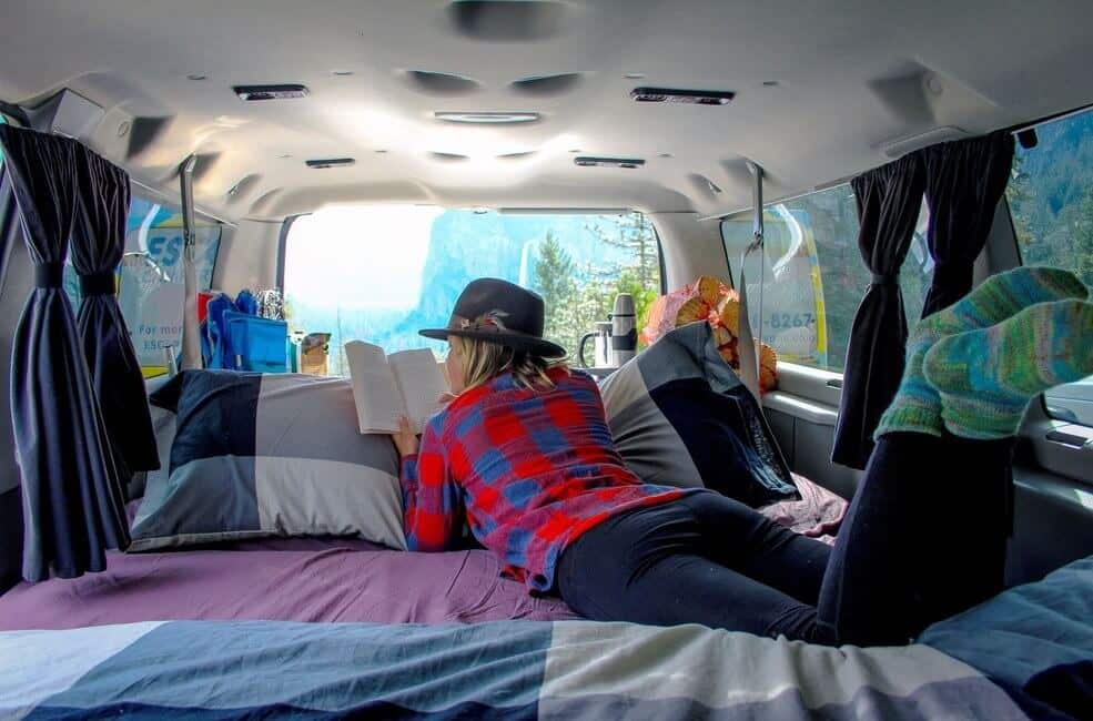 Campervan Fitout Bed Yosemite National Park