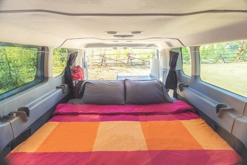 Escape Camper Vans Big Sur model bed fitout