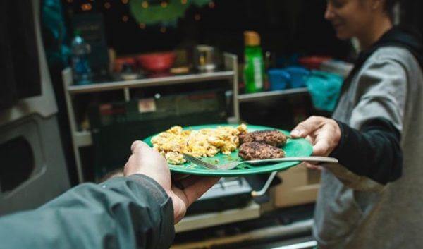 Meals campervan cooking kitchen