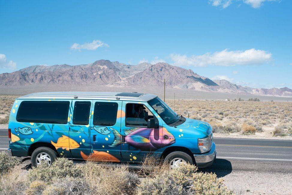 Death Valley road trip by campervan itinerary
