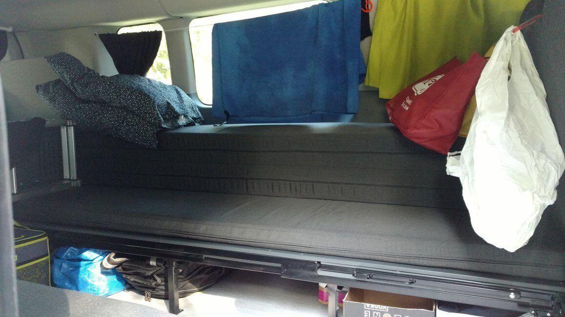 Escape Campervans Big Sur model interior storage and seating