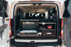 Escape Camper Vans Big Sur model interior kitchen fitout