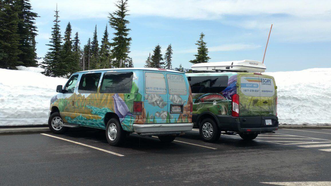 Escape Campervans Mt Rainier