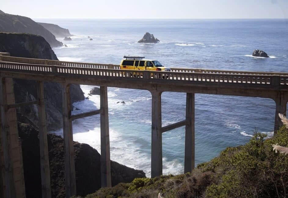 San Francisco to Big Sur Highway 1 road trip by campervan