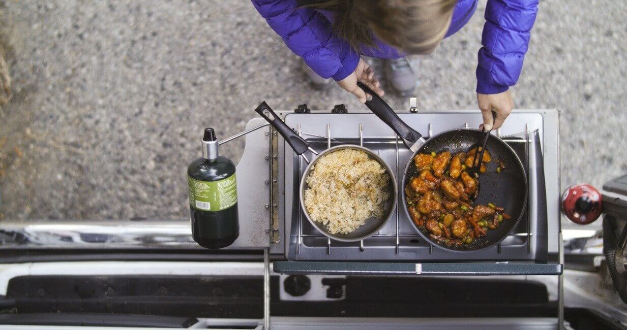 Campervan cooking dinner recipes