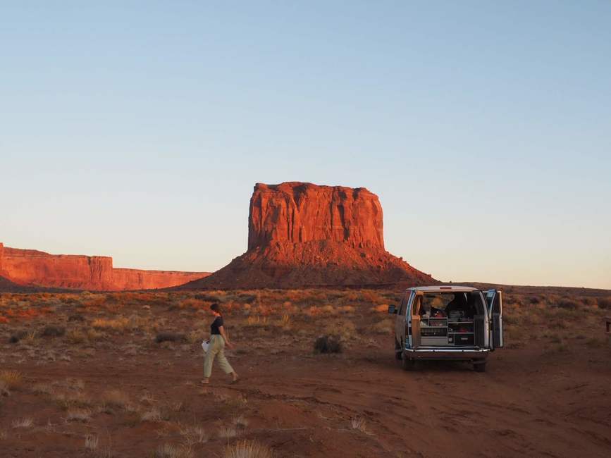 Campervan Cooking Monument Valley