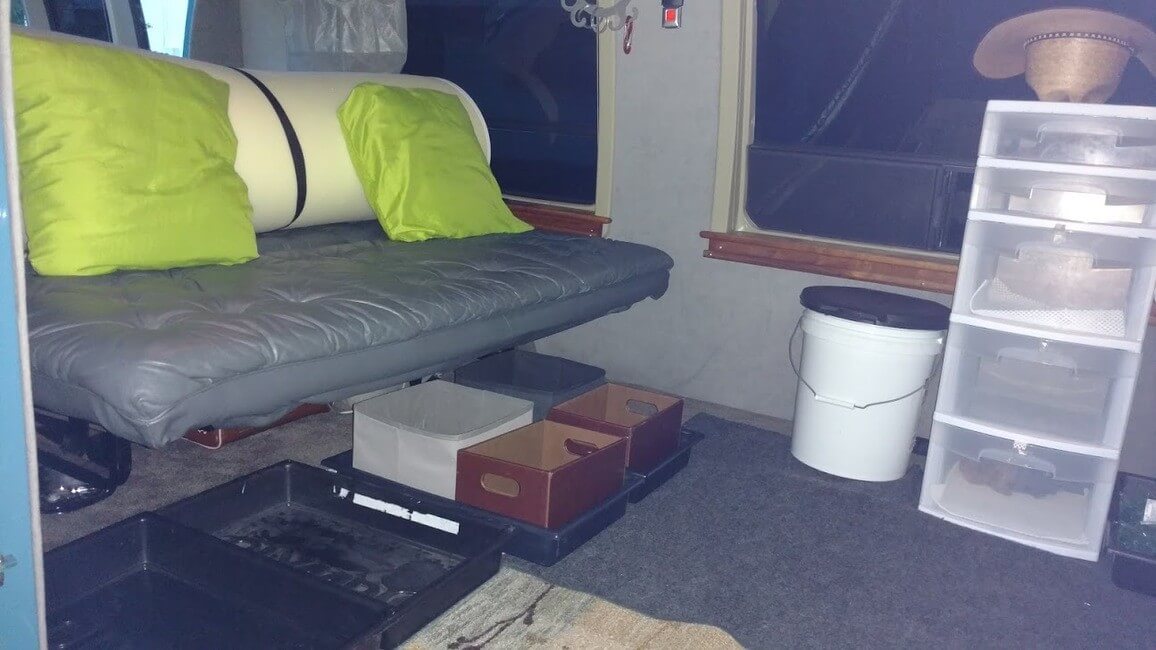 camper van interior storage