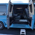 camper van side and passenger doors
