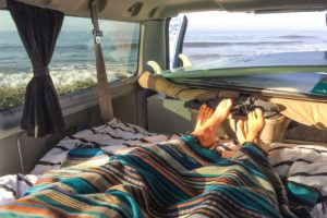 Campervan surf trip southern California