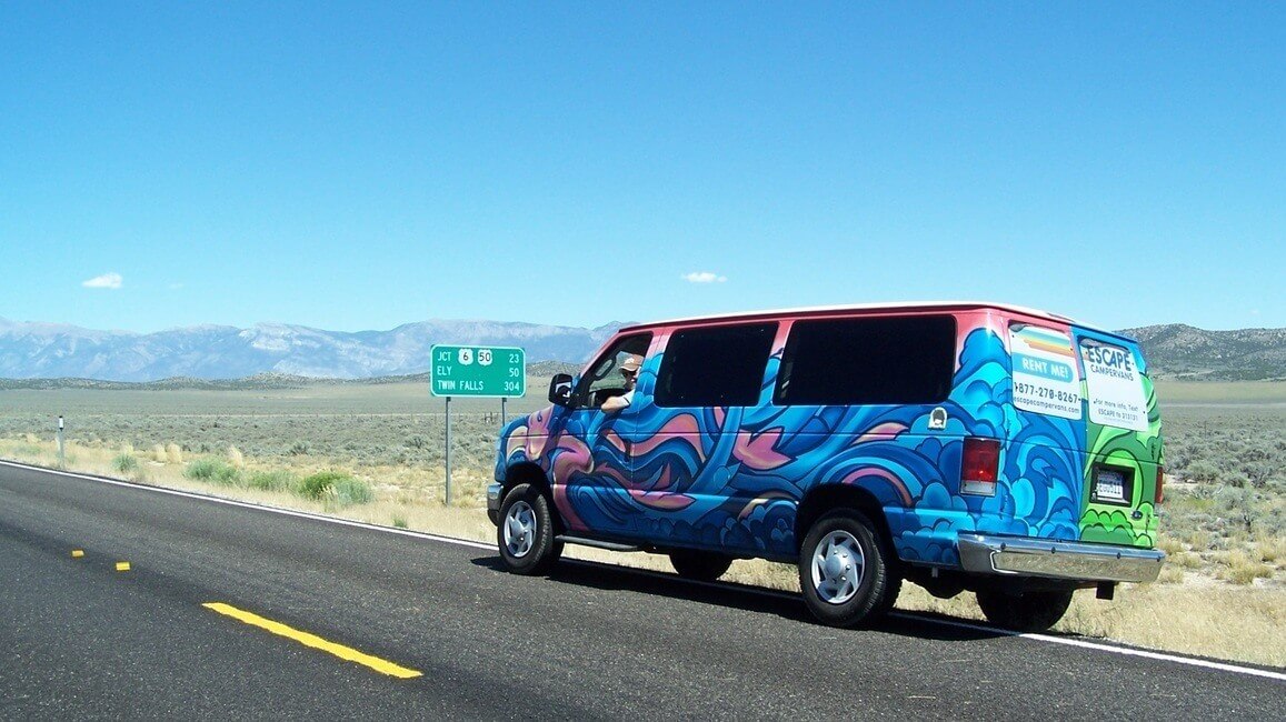 Loneliest Highway Road Trip Escape Camper Vans