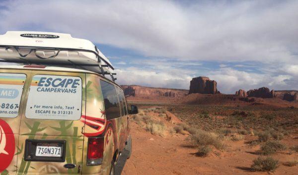 Escape Camper Vans Monument Valley
