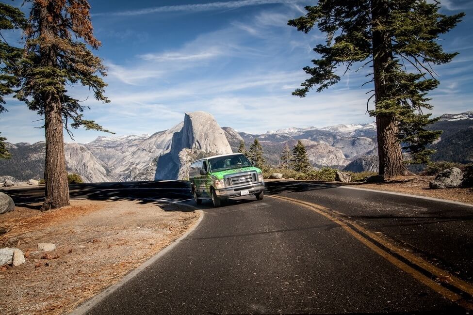 Glacier Point in Yosemite National Park, California