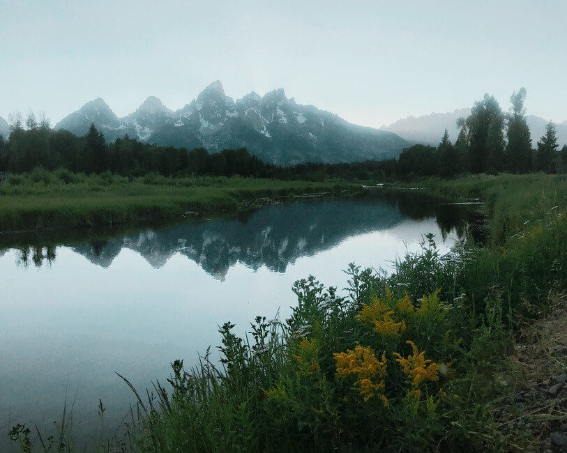 Grand Teton National Park lake reflection