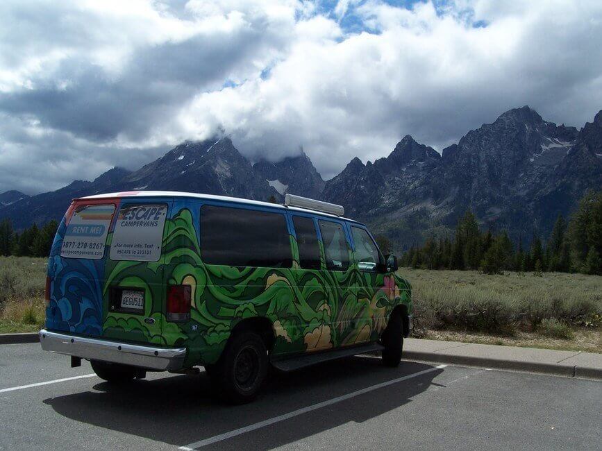 Grand Tetons Wyoming Campervan Road Trip